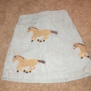 Lands end size 6x skort with horses
